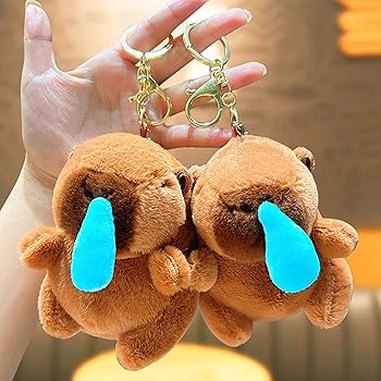 カピバラ　キーホルダー　ぬいぐるみ　セット5個　いろいろ カピバラキーホルダーぬいぐるみセット5個いろいろ